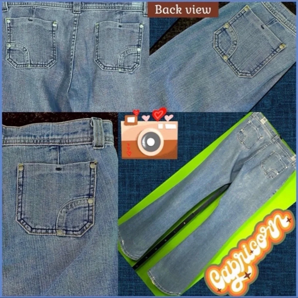 ⭐️SUPER RARE VINTAGE Y2K JUICY COUTURE ASTROLOGY ZODIAC CAPRICORN FLARE JEANS 29 - Picture 11 of 16